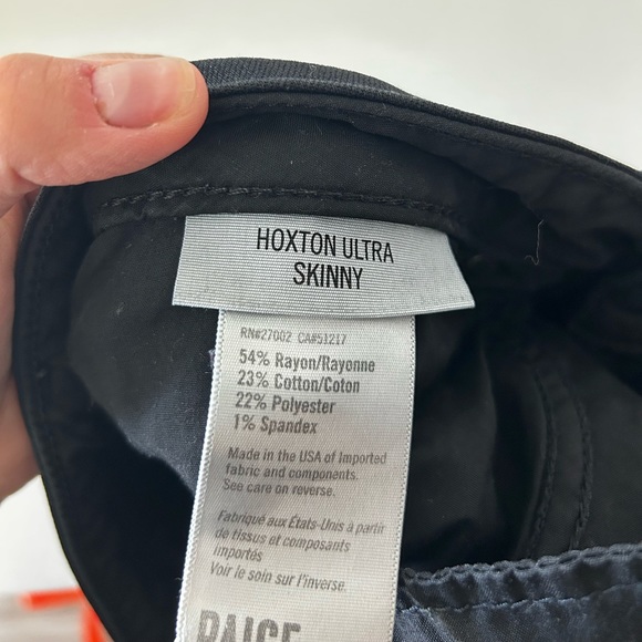 Paige jeans size 12/13 (30) black - Picture 3 of 3